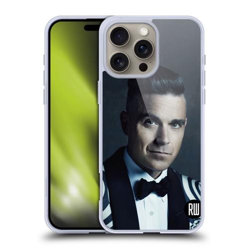Robbie Williams Calendar Printed Tux Soft Gel Case for Apple iPhone 16 Pro Max