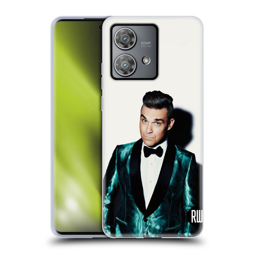 Robbie Williams Calendar White Background Soft Gel Case for Motorola Edge 40 Neo 5G