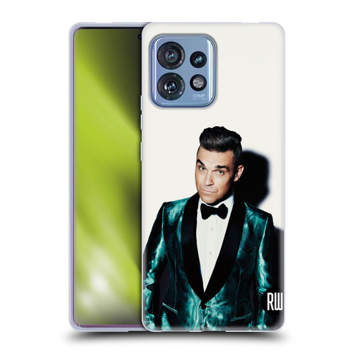 Robbie Williams Calendar White Background Soft Gel Case for Motorola Moto Edge 40 Pro