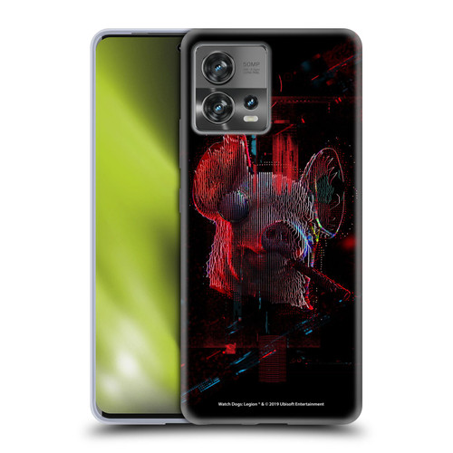 Watch Dogs Legion Key Art Pig Head Glitch Soft Gel Case for Motorola Moto Edge 30 Fusion