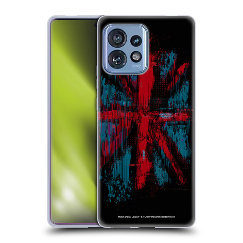 Watch Dogs Legion Key Art Flag Glitch Soft Gel Case for Motorola Moto Edge 40 Pro