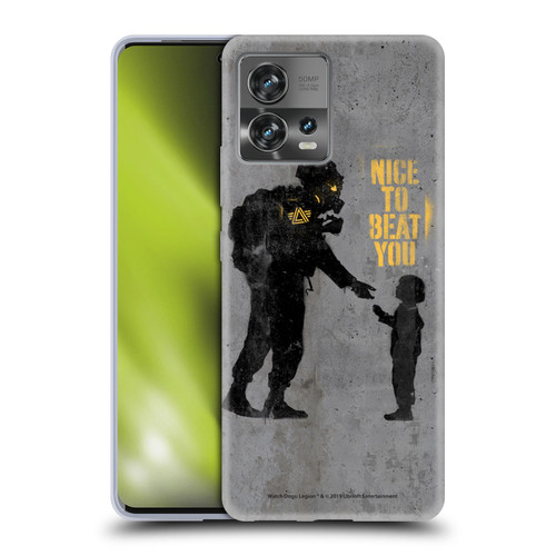 Watch Dogs Legion Street Art Nice To Beat You Soft Gel Case for Motorola Moto Edge 30 Fusion