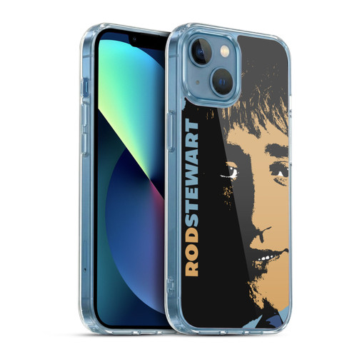 Rod Stewart Art Yesterday Retro Soft Gel Case for Apple iPhone 13 Mini