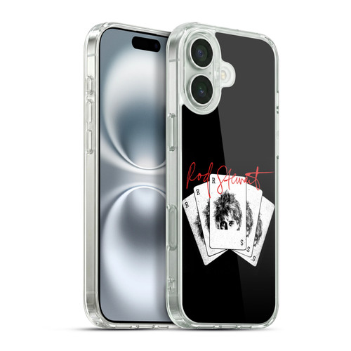 Rod Stewart Art Poker Hand Soft Gel Case for Apple iPhone 16 Plus