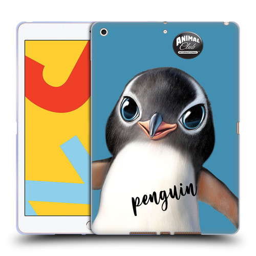 Animal Club International Faces Penguin Soft Gel Case for Apple iPad 10.2 2019/2020/2021