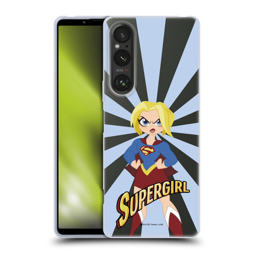 DC Super Hero Girls Characters Supergirl Soft Gel Case for Sony Xperia 1 V 5G