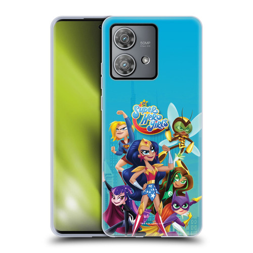 DC Super Hero Girls Rendered Characters Group Soft Gel Case for Motorola Edge 40 Neo 5G
