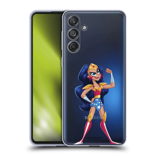 DC Super Hero Girls Rendered Characters Wonder Woman Soft Gel Case for Samsung Galaxy M55 5G