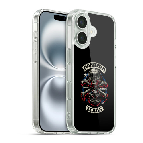 Pantera Art Double Cross Soft Gel Case for Apple iPhone 16 & MagSafe