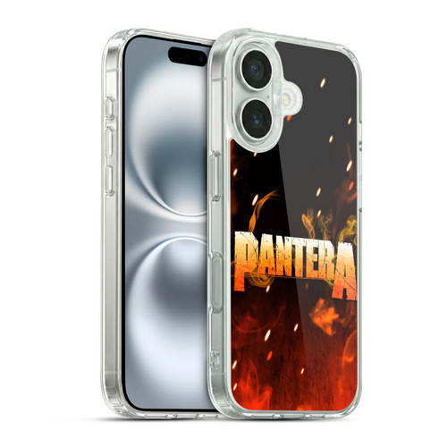 Pantera Art Fire Soft Gel Case for Apple iPhone 16 & MagSafe