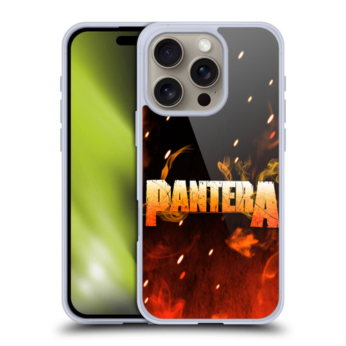 Pantera Art Fire Soft Gel Case for Apple iPhone 16 Pro