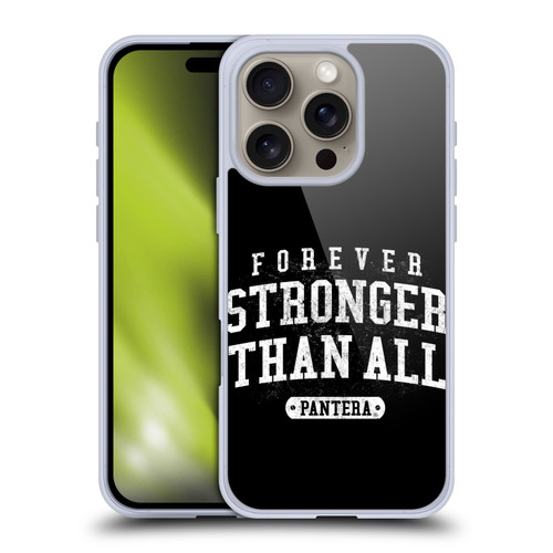 Pantera Art Stronger Than All Soft Gel Case for Apple iPhone 16 Pro