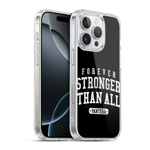 Pantera Art Stronger Than All Soft Gel Case for Apple iPhone 16 Pro & MagSafe