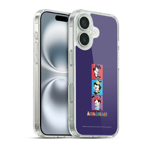 Animaniacs Graphics Tiles Soft Gel Case for Apple iPhone 16 & MagSafe