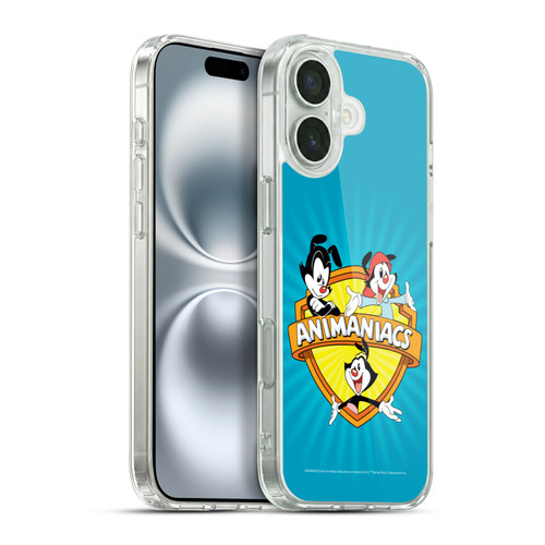 Animaniacs Graphics Logo Soft Gel Case for Apple iPhone 16 Plus & MagSafe