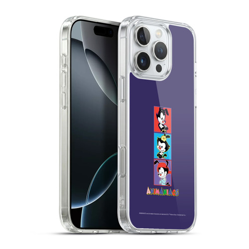 Animaniacs Graphics Tiles Soft Gel Case for Apple iPhone 16 Pro Max & MagSafe