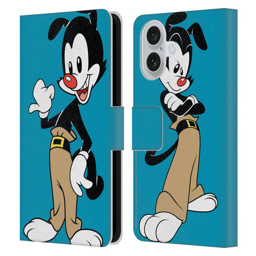 Animaniacs Graphics Yakko Leather Book Wallet Case Cover For Apple iPhone 16