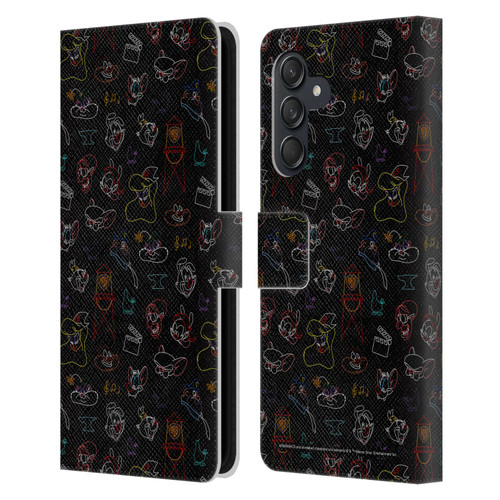 Animaniacs Graphics Pattern Leather Book Wallet Case Cover For Samsung Galaxy M55 5G