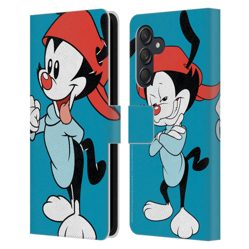 Animaniacs Graphics Wakko Leather Book Wallet Case Cover For Samsung Galaxy M55 5G