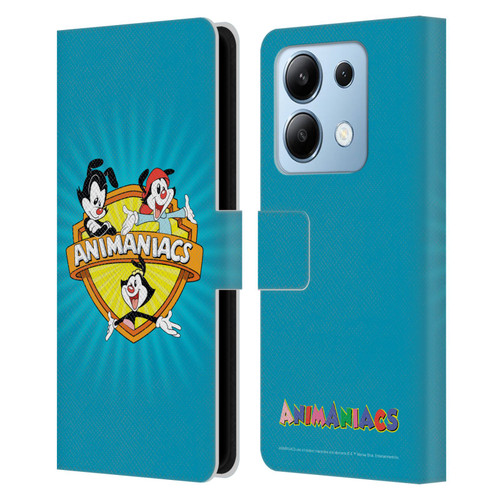 Animaniacs Graphics Logo Leather Book Wallet Case Cover For Xiaomi Redmi Note 13/13 Pro 5G