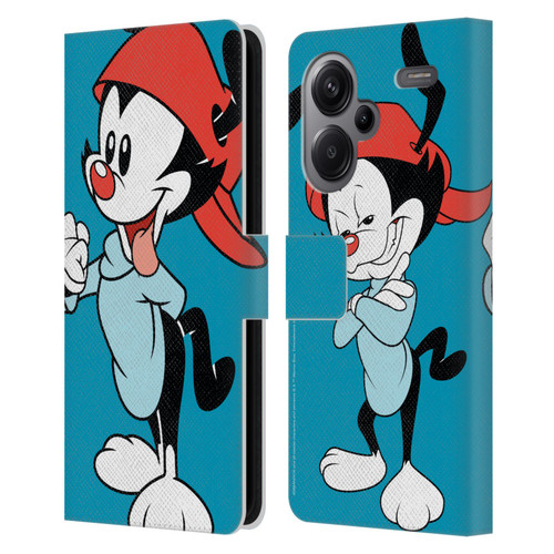 Animaniacs Graphics Wakko Leather Book Wallet Case Cover For Xiaomi Redmi Note 13 Pro Plus 5G