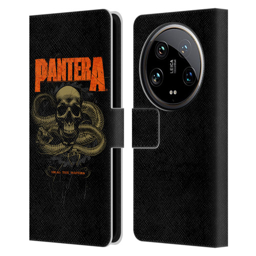 Pantera Art Drag The Waters Leather Book Wallet Case Cover For Xiaomi 14 Ultra