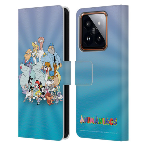 Animaniacs Graphics Group Leather Book Wallet Case Cover For Xiaomi 14