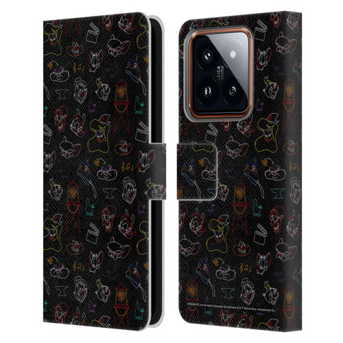 Animaniacs Graphics Pattern Leather Book Wallet Case Cover For Xiaomi 14