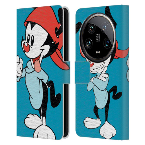 Animaniacs Graphics Wakko Leather Book Wallet Case Cover For Xiaomi 14 Ultra