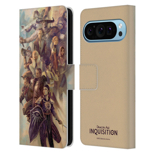 EA Bioware Dragon Age Inquisition Graphics Companions And Advisors Leather Book Wallet Case Cover For Google Pixel 9 / Pixel 9 Pro