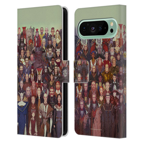 EA Bioware Dragon Age Inquisition Graphics Cast Of Thousands Leather Book Wallet Case Cover For Google Pixel 9 Pro XL