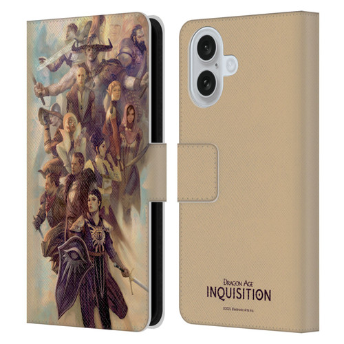 EA Bioware Dragon Age Inquisition Graphics Companions And Advisors Leather Book Wallet Case Cover For Apple iPhone 16
