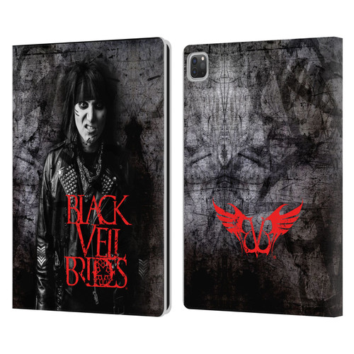 Black Veil Brides Band Members Ashley Leather Book Wallet Case Cover For Apple iPad Pro 13 M4 2024
