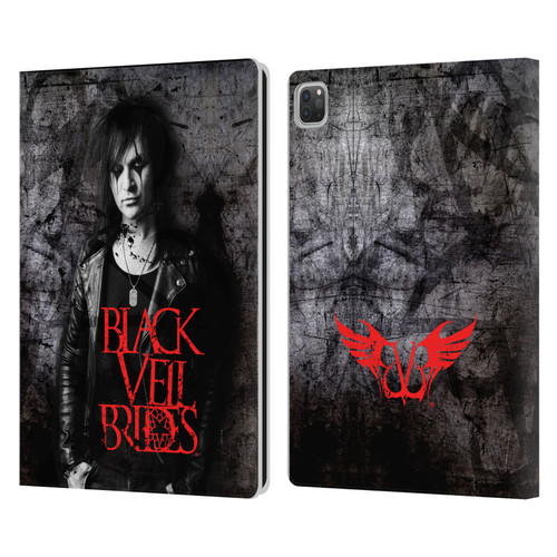 Black Veil Brides Band Members Jinxx Leather Book Wallet Case Cover For Apple iPad Pro 13 M4 2024
