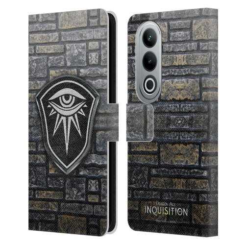 EA Bioware Dragon Age Inquisition Graphics Distressed Crest Leather Book Wallet Case Cover For OPPO OnePlus Ace 3V 5G