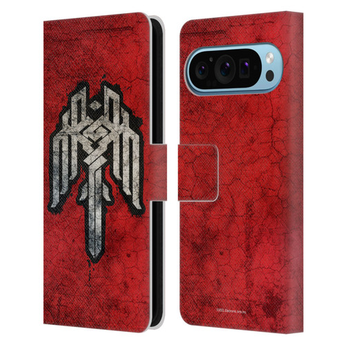 EA Bioware Dragon Age Heraldry Kirkwall Symbol Leather Book Wallet Case Cover For Google Pixel 9 / Pixel 9 Pro