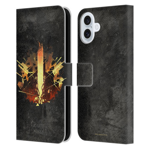 EA Bioware Dragon Age Heraldry Chantry Leather Book Wallet Case Cover For Apple iPhone 16 Plus