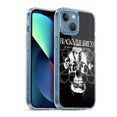 Black Veil Brides Band Art Skull Faces Soft Gel Case for Apple iPhone 13 Mini & MagSafe