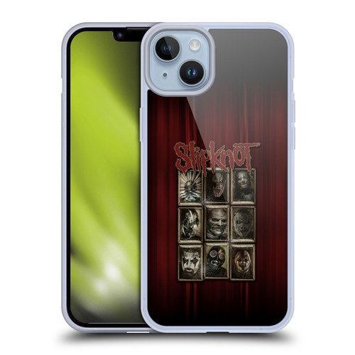 Slipknot Key Art Covered Faces Soft Gel Case for Apple iPhone 14 Plus