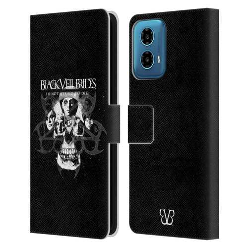 Black Veil Brides Band Art Skull Faces Leather Book Wallet Case Cover For Motorola Moto G34 5G