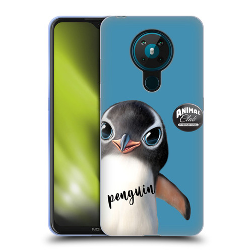 Animal Club International Faces Penguin Soft Gel Case for Nokia 5.3