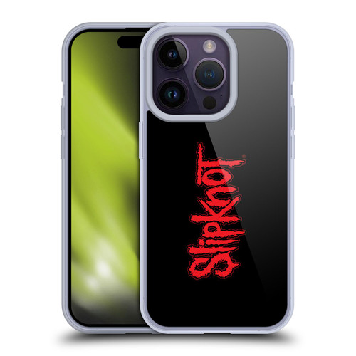 Slipknot Key Art Text Soft Gel Case for Apple iPhone 14 Pro