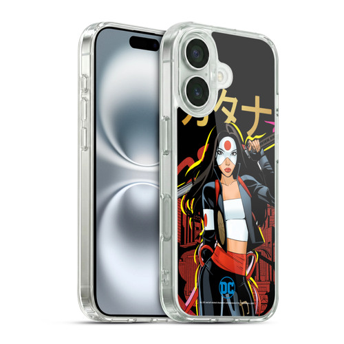 DC Women Core Compositions Katana Soft Gel Case for Apple iPhone 16 & MagSafe