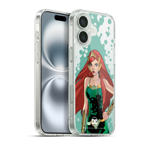 DC Women Core Compositions Mera Soft Gel Case for Apple iPhone 16 Plus & MagSafe