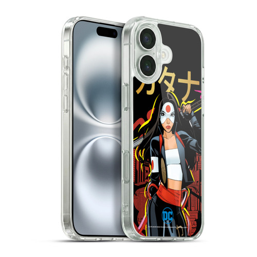 DC Women Core Compositions Katana Soft Gel Case for Apple iPhone 16 Plus & MagSafe