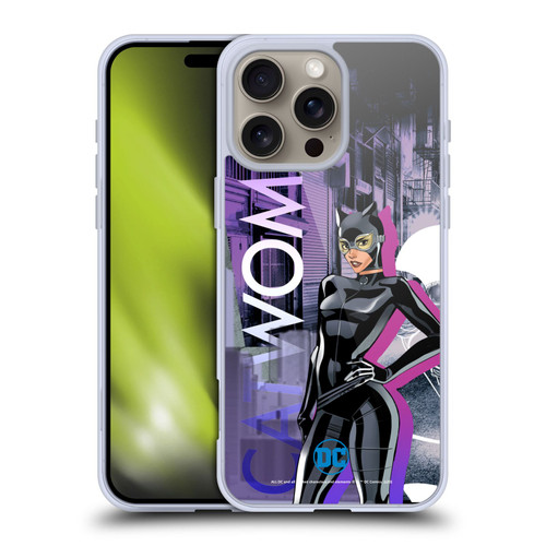 DC Women Core Compositions Catwoman Soft Gel Case for Apple iPhone 16 Pro Max