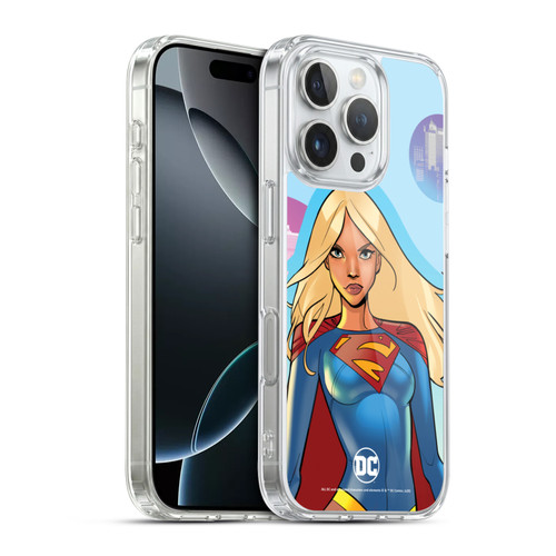 DC Women Core Compositions Supergirl Soft Gel Case for Apple iPhone 16 Pro & MagSafe