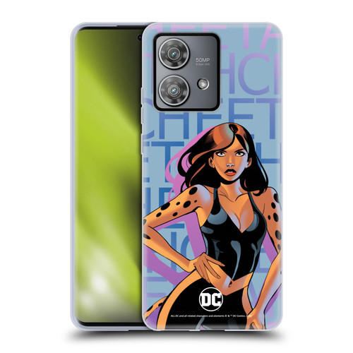 DC Women Core Compositions Cheetah Soft Gel Case for Motorola Edge 40 Neo 5G