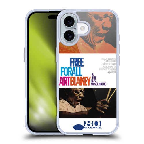 Blue Note Records Albums Art Blakey Free For All Soft Gel Case for Apple iPhone 16