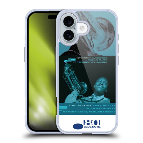Blue Note Records Albums Hunk Mobley Soul Station Soft Gel Case for Apple iPhone 16
